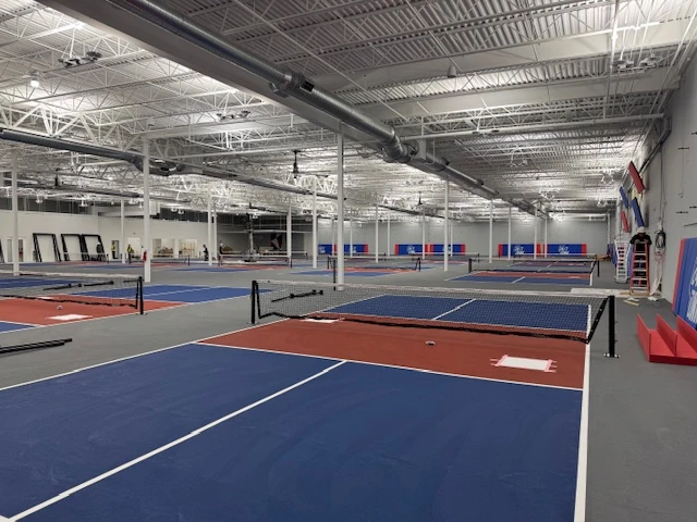 Indoor pickleball courts